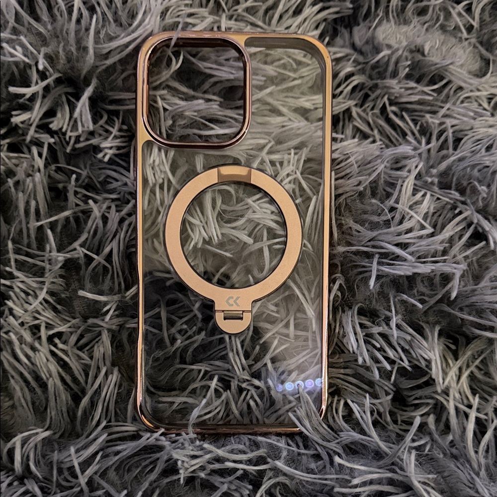 Transparent Phone Case with Ring Holder